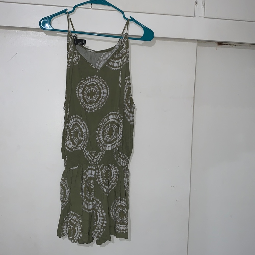 Forever 21 olive green romper